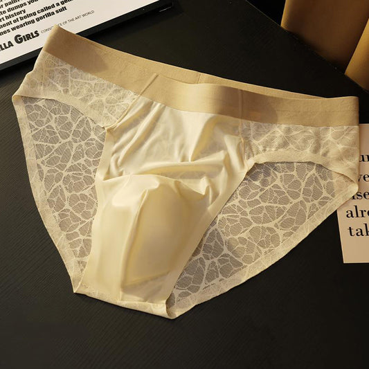 Spiderweb satin pouch briefs