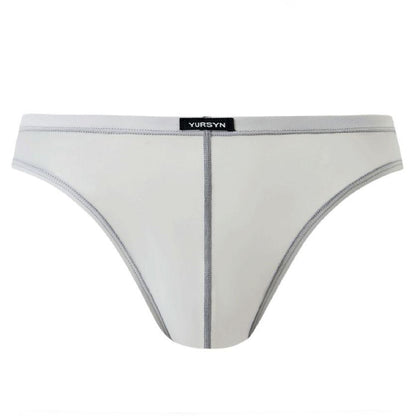 Minimal Solid One-Piece Ice-Silk Low-Rise Slim Briefs