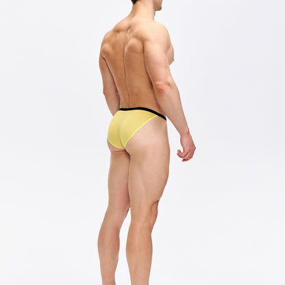 Simple multi-colored semi-transparent high-slit sexy underwear