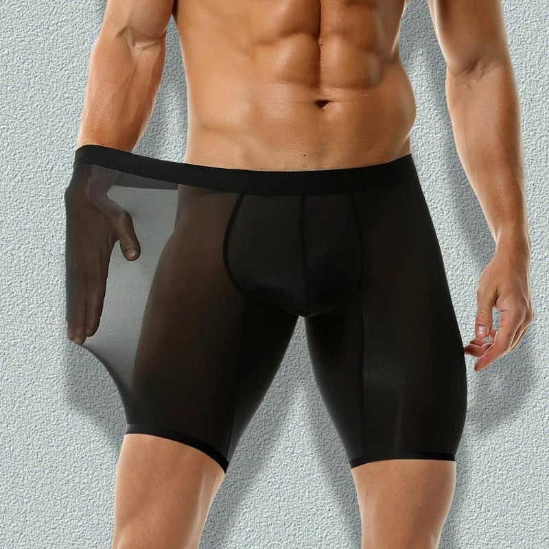 QS Ultra-thin Ice Silk Breathable Sexy Boxer Briefs
