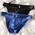 Artificial leather briefs