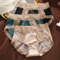 Lace satin high-end silky underwear