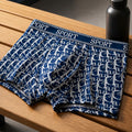 All-Over Repeating Letter Print Sport Waistband Boxer Briefs