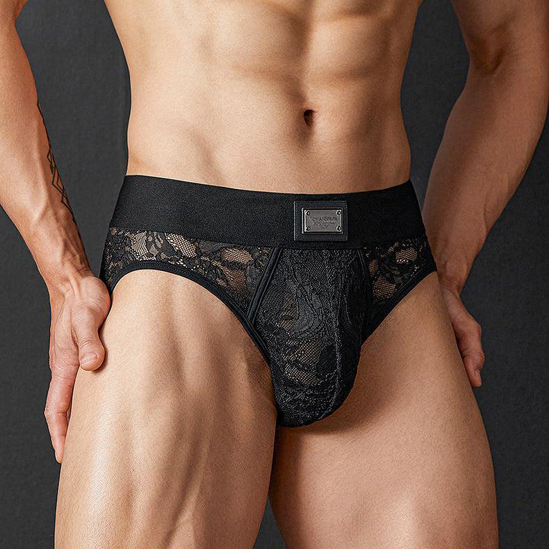 Men's lace sexy briefs