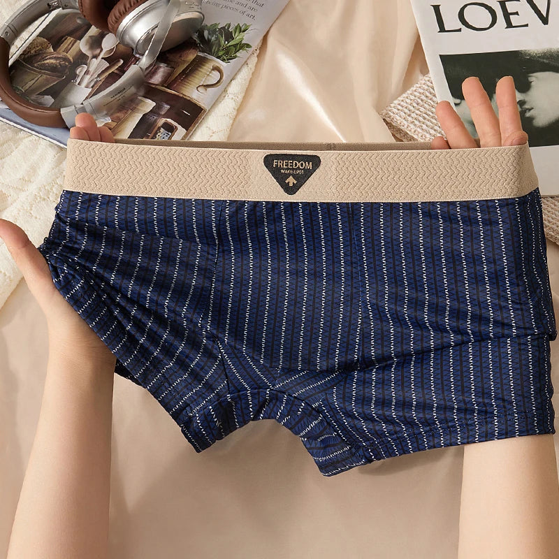 Braided belt ice silk boxer briefs