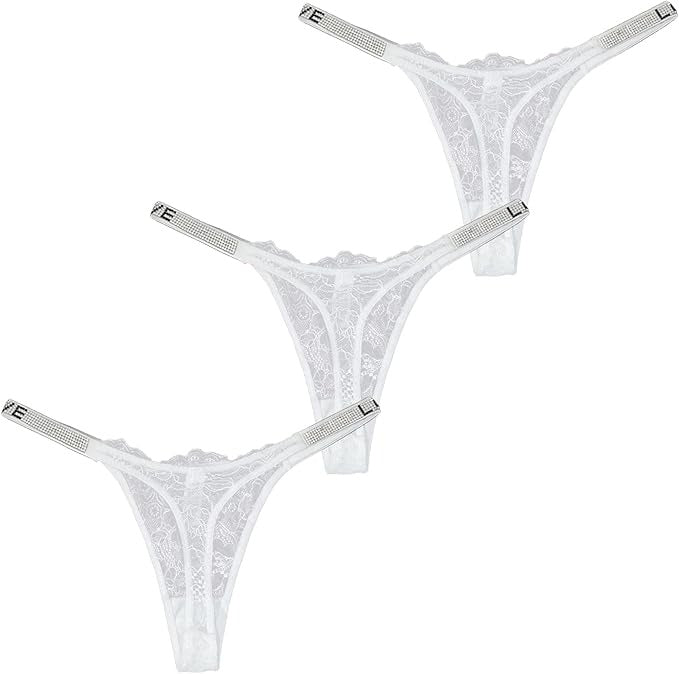 QS Female Lace Dazling Diamond Thong (3 Packs)