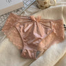 QS Sexy Satin Transparent Hollow Lace Panties (3 Packs)