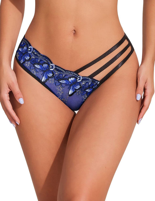 QS Butterfly Embroidery Panties (3 Packs)