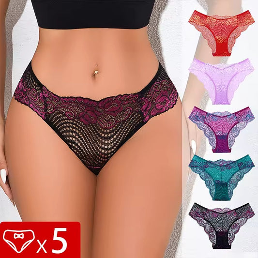 QS Lace Floral Breathable Panties