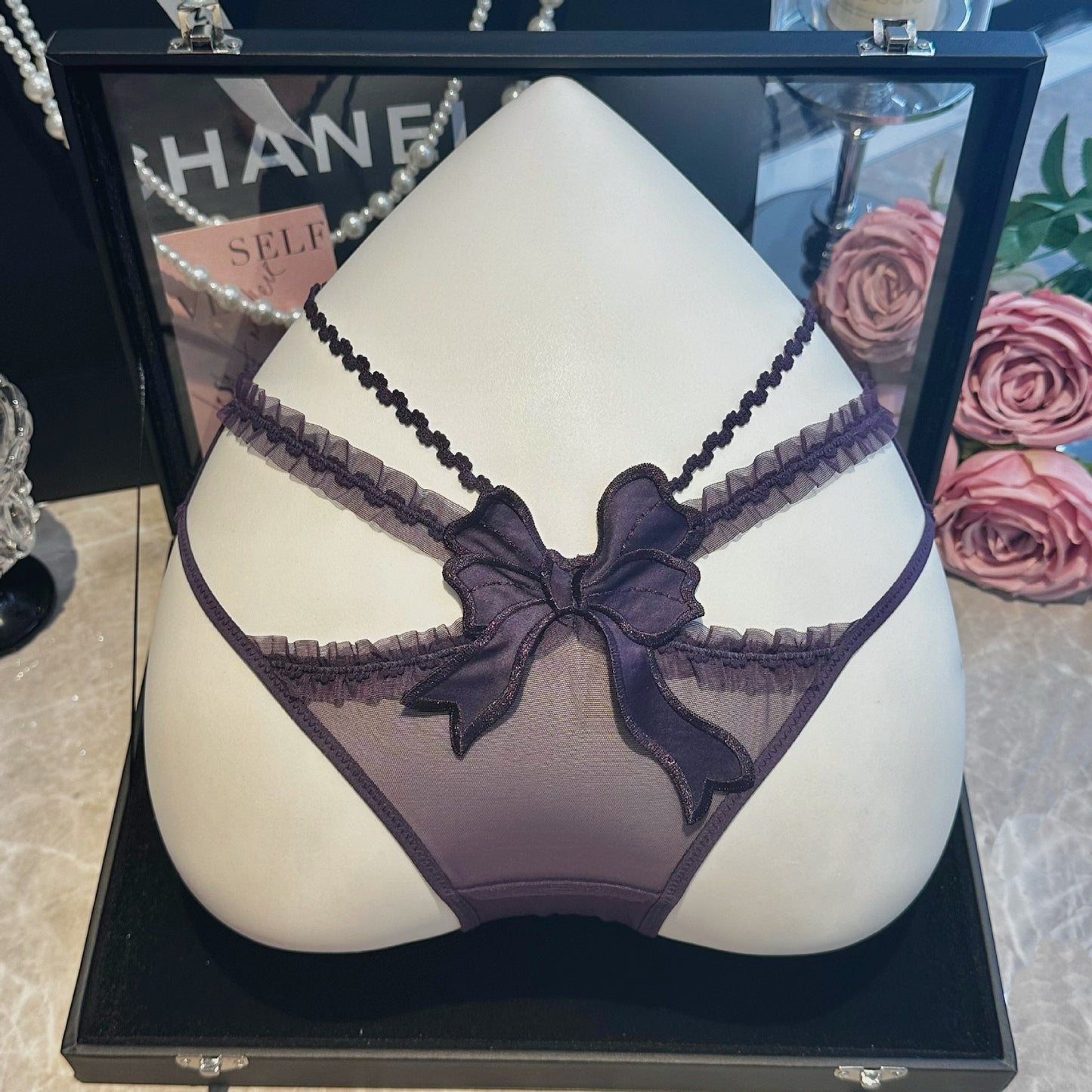 QS Lace Bow Briefs (4 Packs)