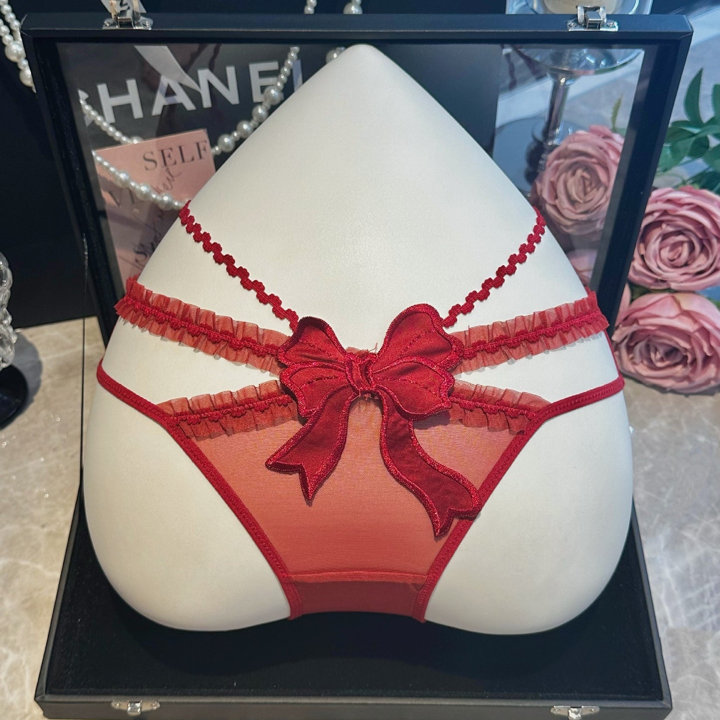 QS Lace Bow Briefs (4 Packs)