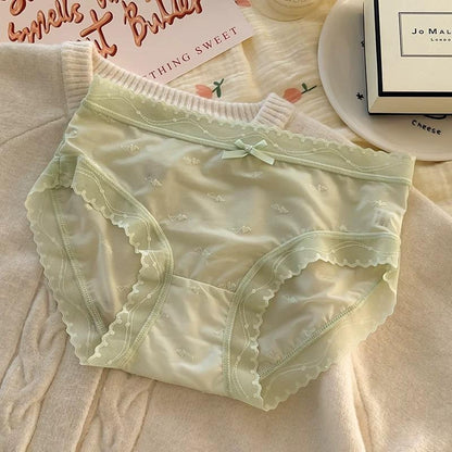 QS Lace-trimmed Briefs