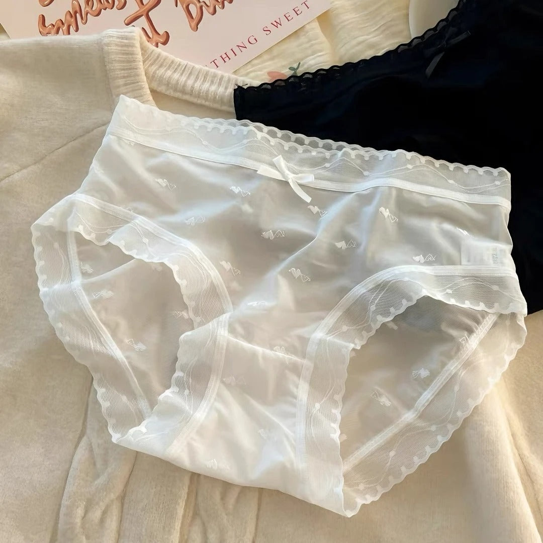 QS Lace-trimmed Briefs (4 Packs)