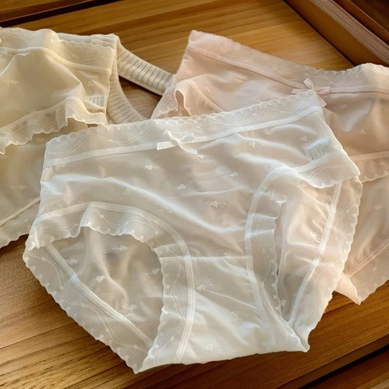 QS Lace-trimmed Briefs (4 Packs)