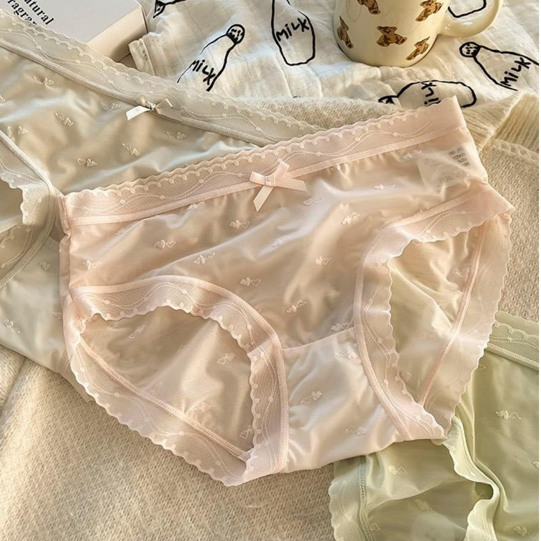 QS Lace-trimmed Briefs (4 Packs)