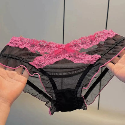 QS Sweet Lace Cross Bow Briefs (4 Packs)