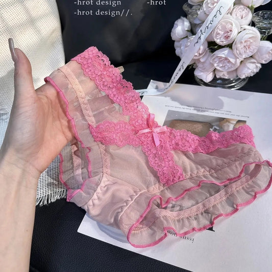 QS Sweet Lace Cross Bow Briefs (4 Packs)