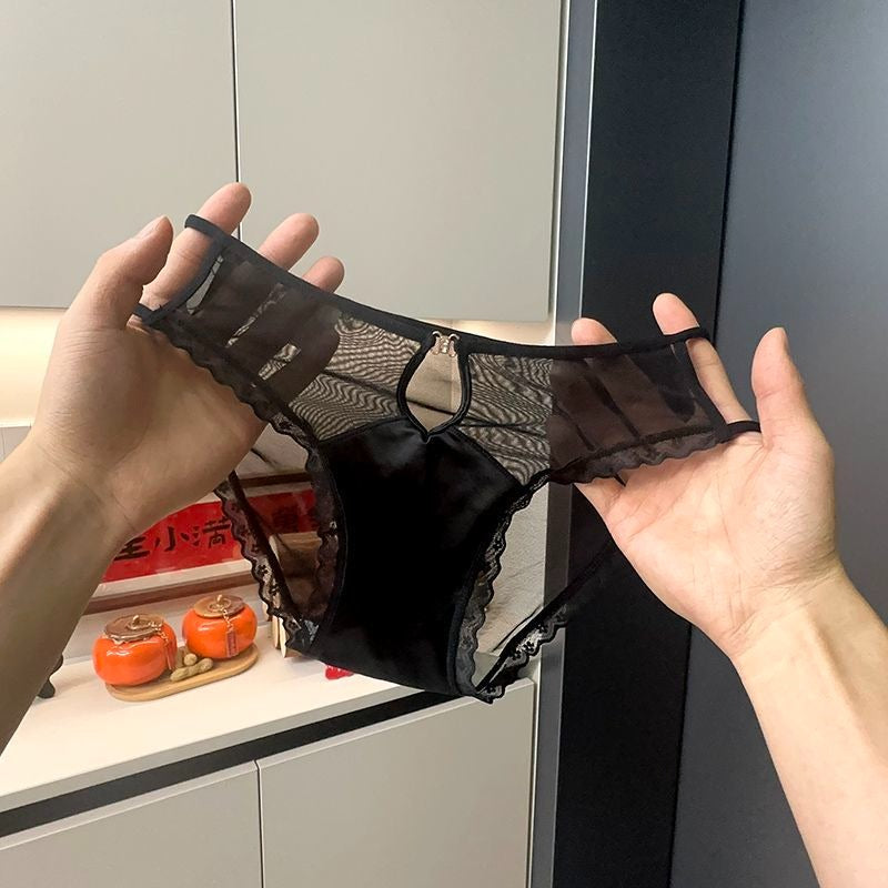 QS Satin Openwork Lace Briefs (4 Packs)