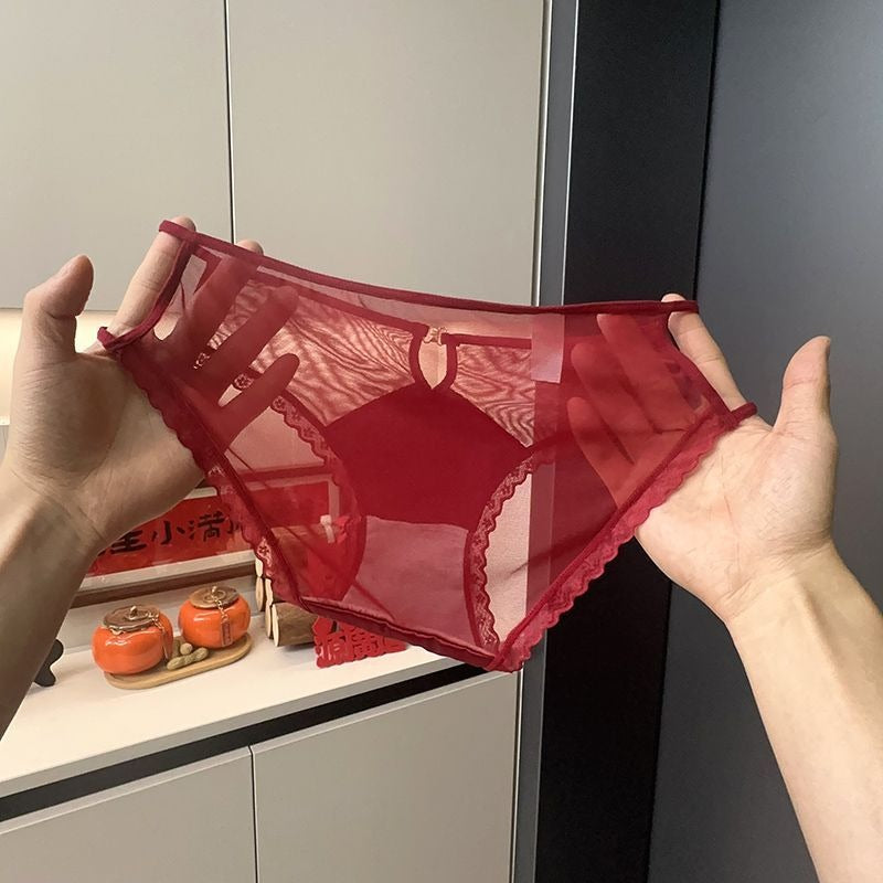 QS Satin Openwork Lace Briefs (4 Packs)