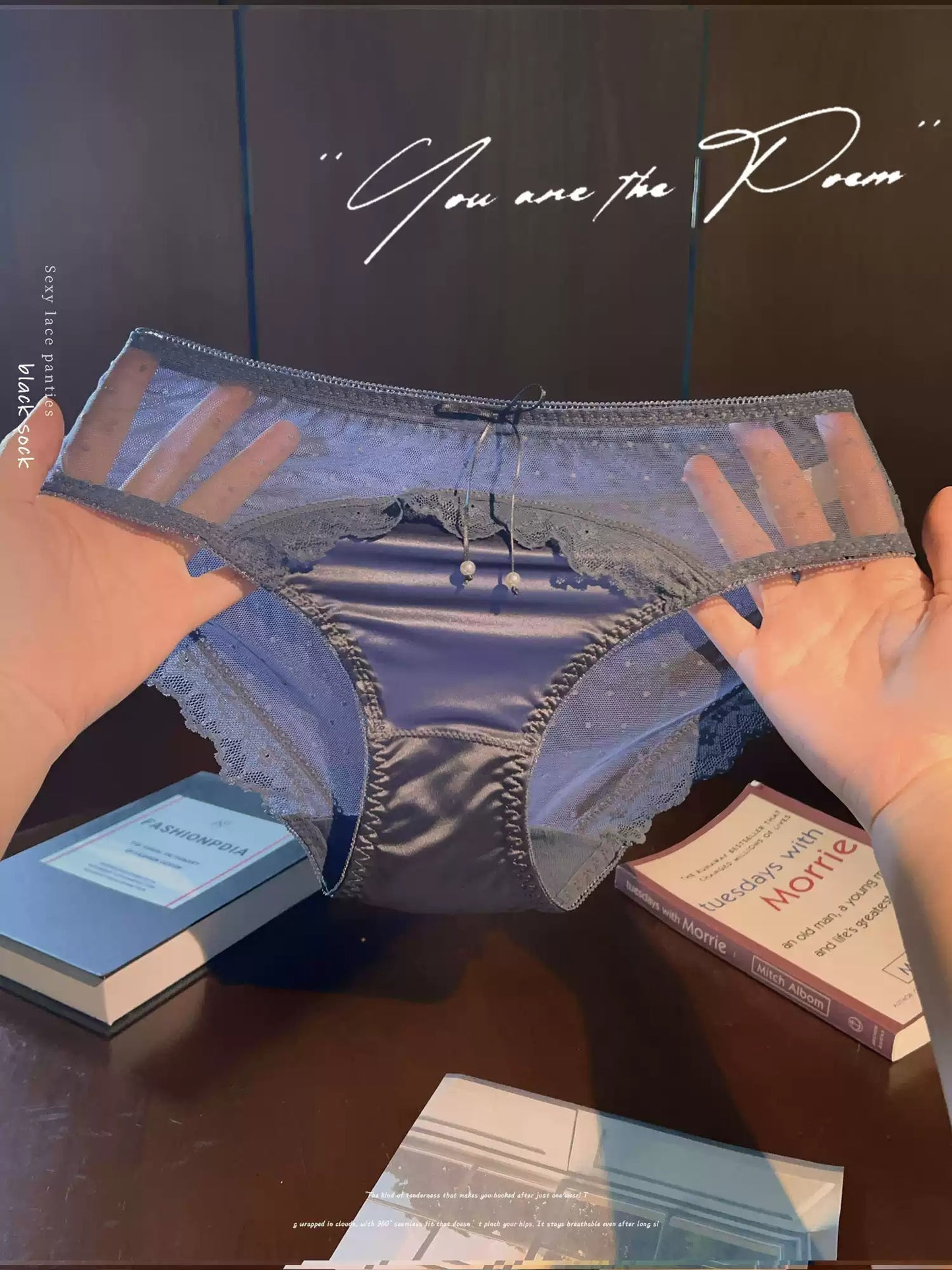 QS Polka Dot Lace Trimmed Panties (4 Packs)