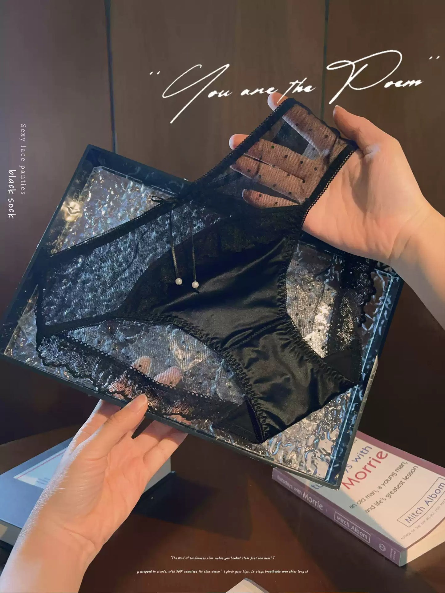 QS Polka Dot Lace Trimmed Panties (4 Packs)