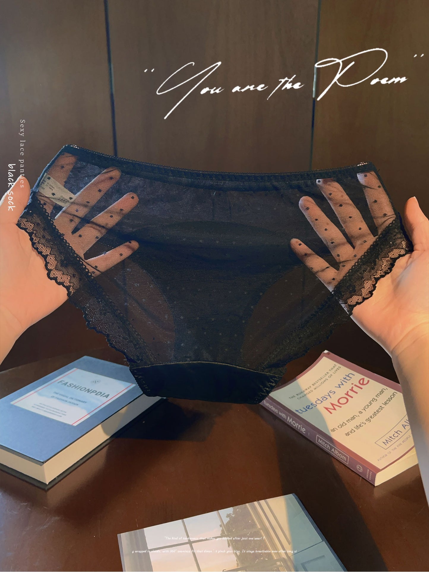 QS Polka Dot Lace Trimmed Panties (4 Packs)