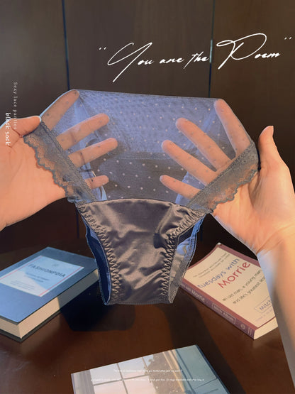 QS Polka Dot Lace Trimmed Panties (4 Packs)