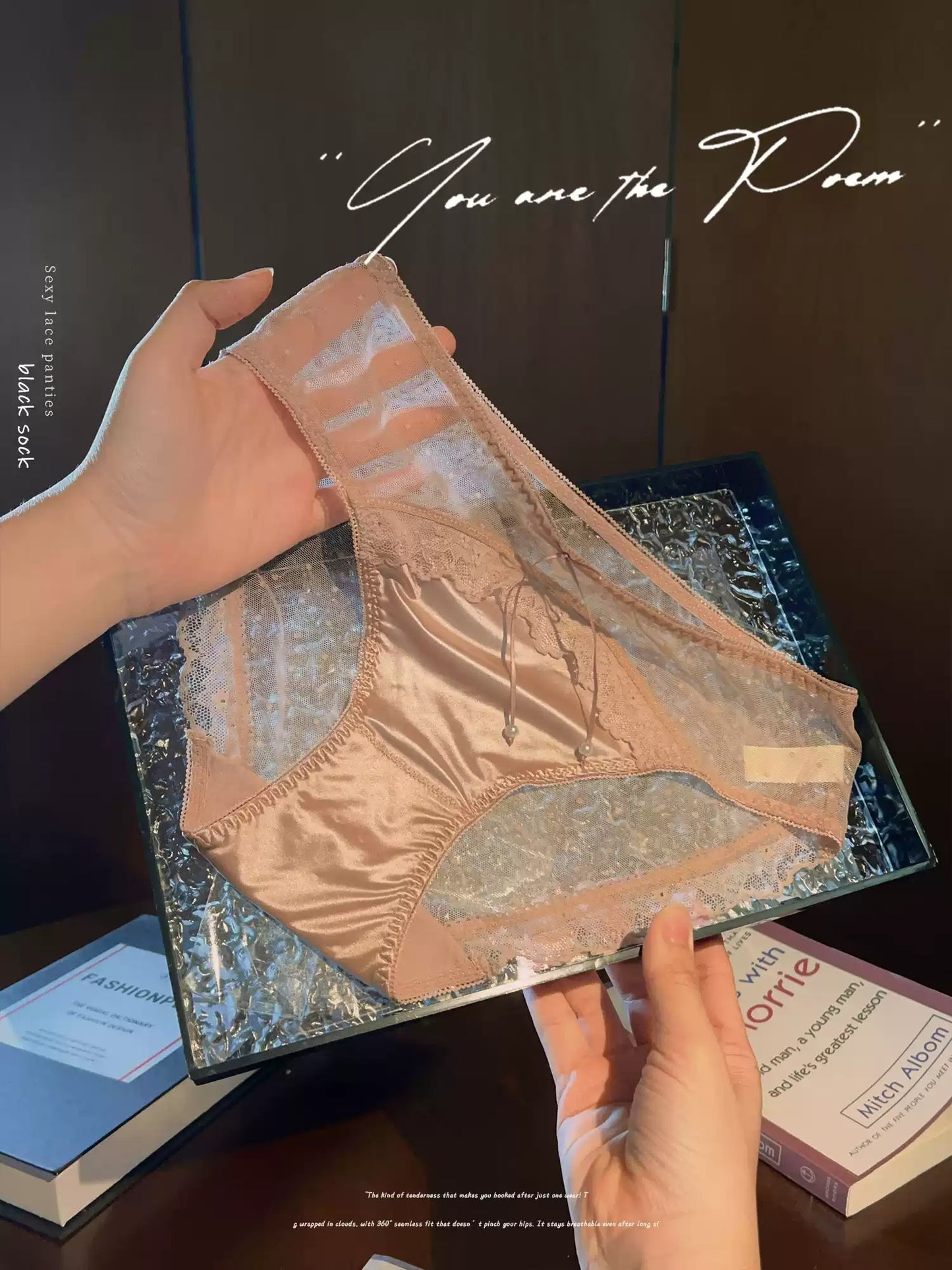 QS Polka Dot Lace Trimmed Panties (4 Packs)