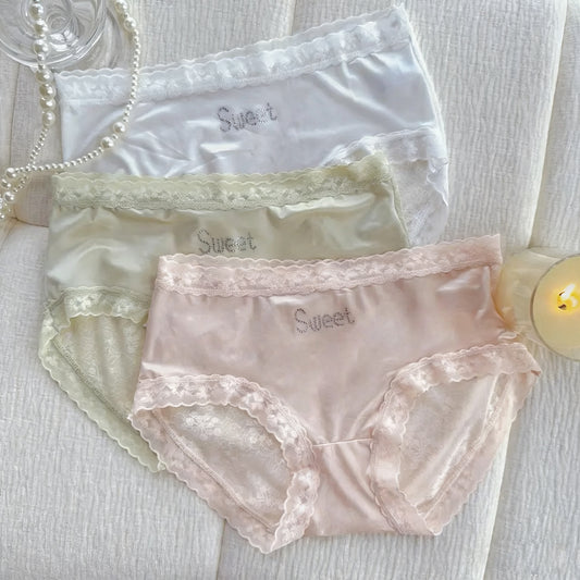 QS Luxury Lace Silky Panties (4 Packs)