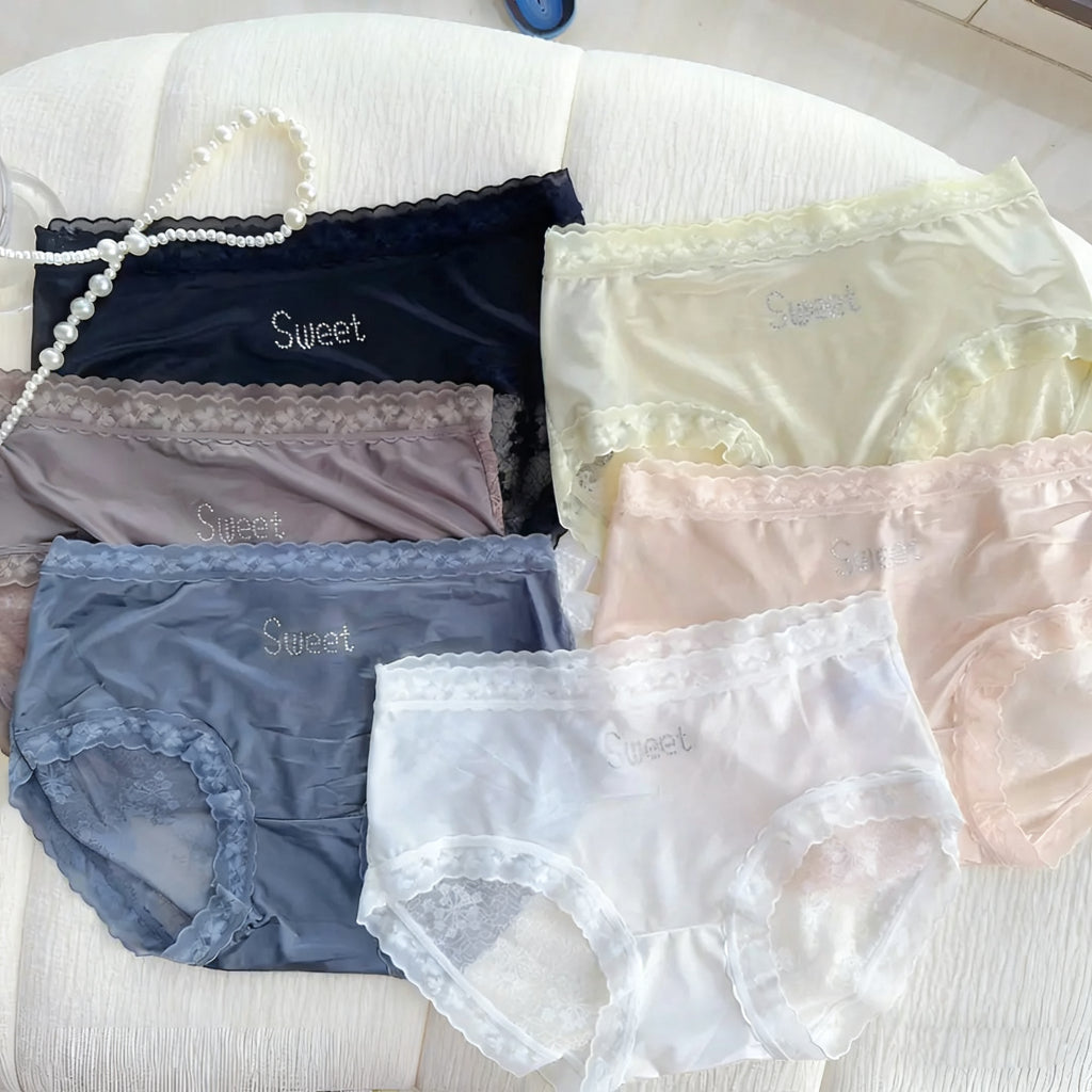 QS Luxury Lace Silky Panties (4 Packs)