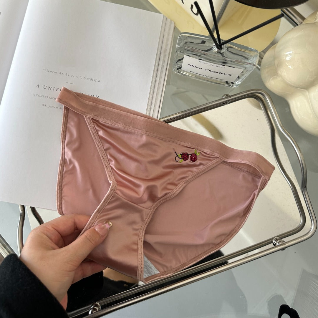 QS Embroidered Rose Briefs (4 Packs)