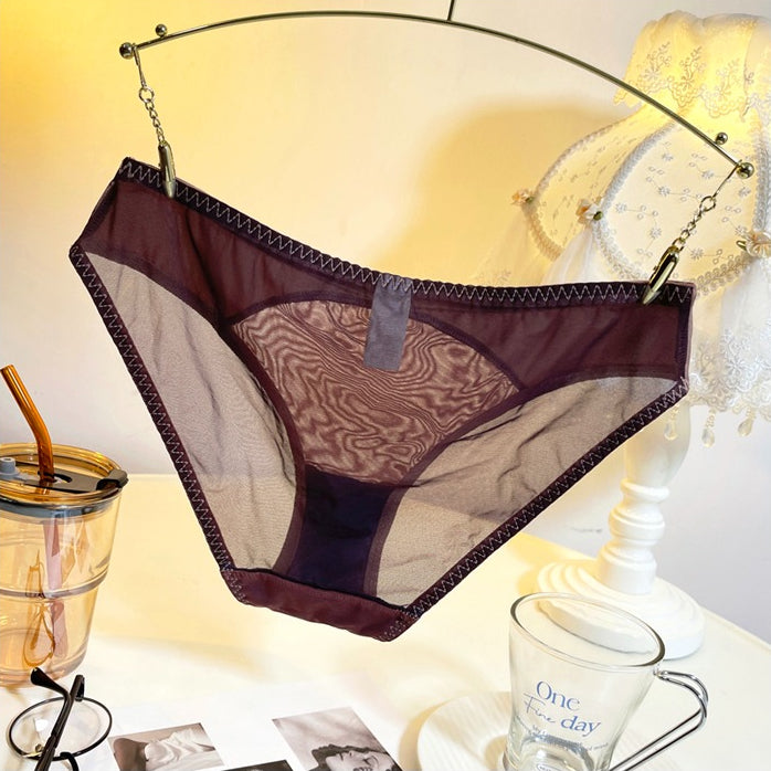 QS Sexy Transparent Lace Briefs (4 Packs)