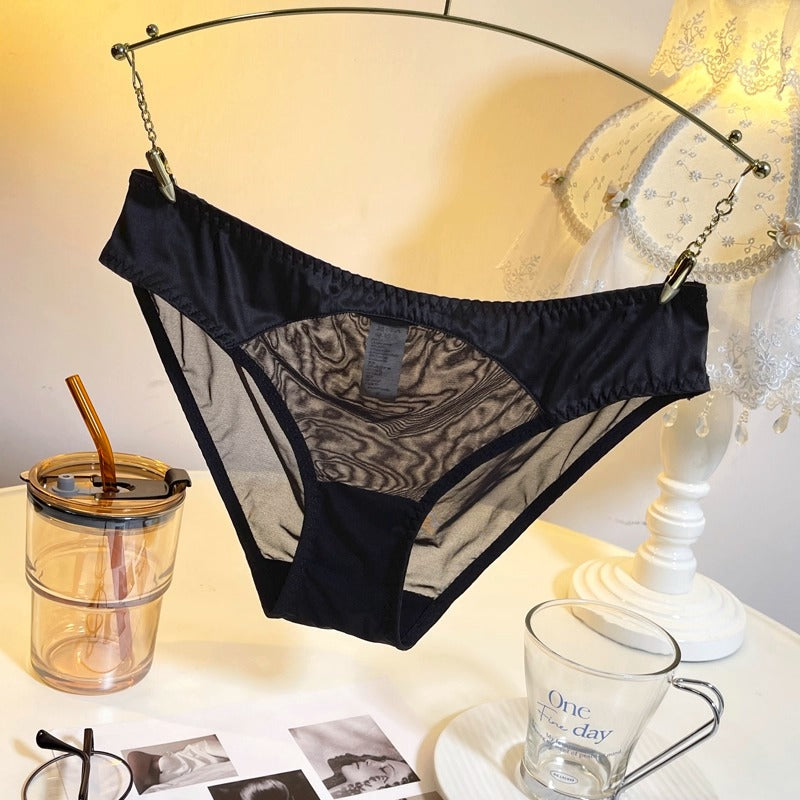 QS Sexy Transparent Lace Briefs (4 Packs)