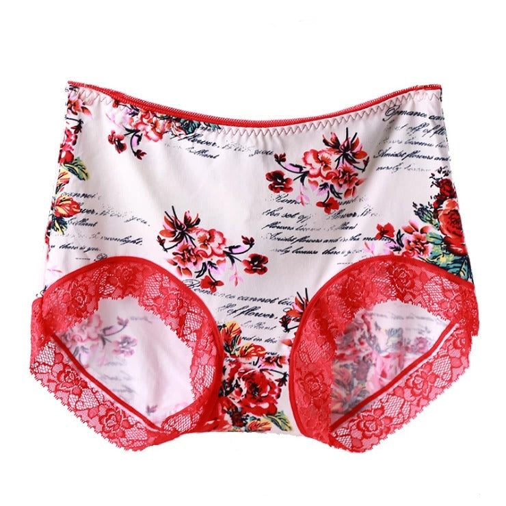 QS Luxury Printed Lace Panties (4 Packs)