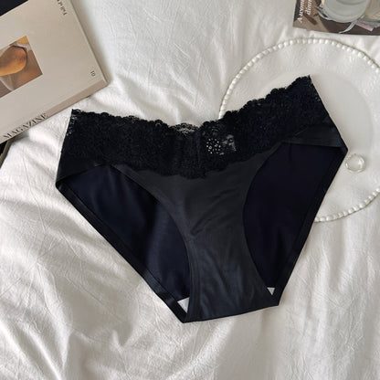 QS Luxury V-shaped Lace Silk Briefs (4 Packs)