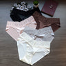 QS Luxury V-shaped Lace Silk Briefs (4 Packs)