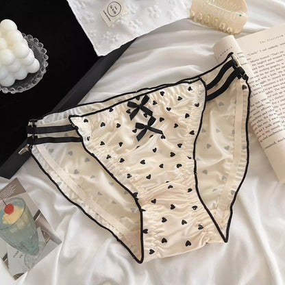 QS Satin Bow Cutout Briefs