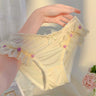QS Rose Lace Trim Briefs