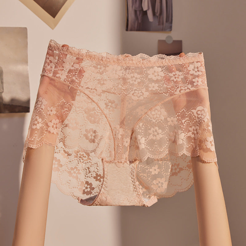 QC High-waisted Lace Panties for Women