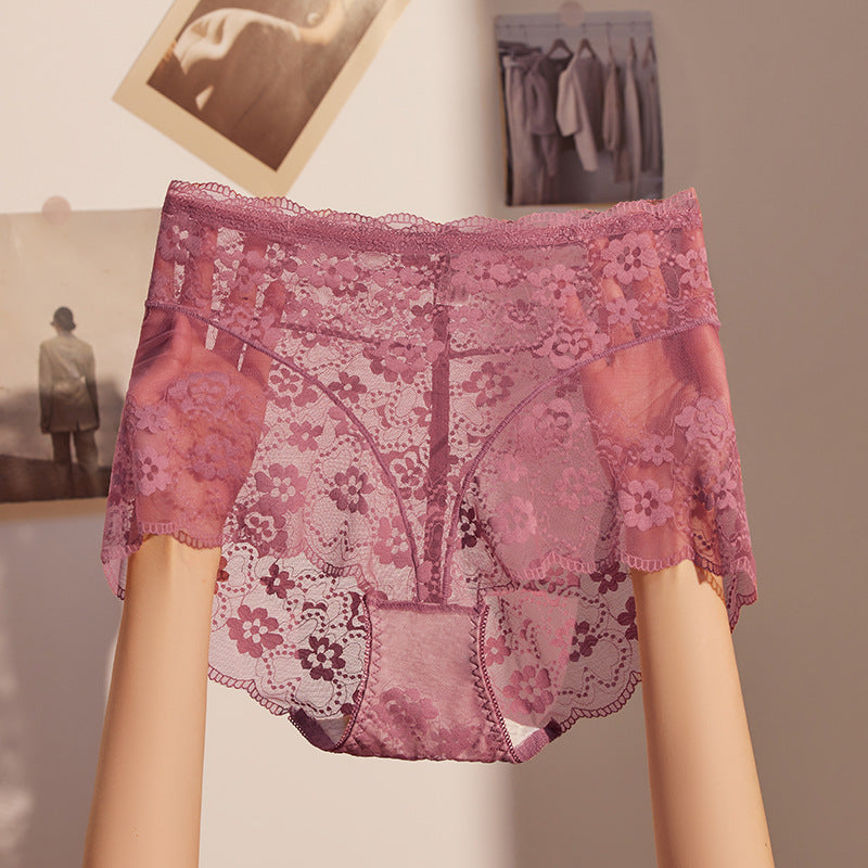 QC High-waisted Lace Panties for Women