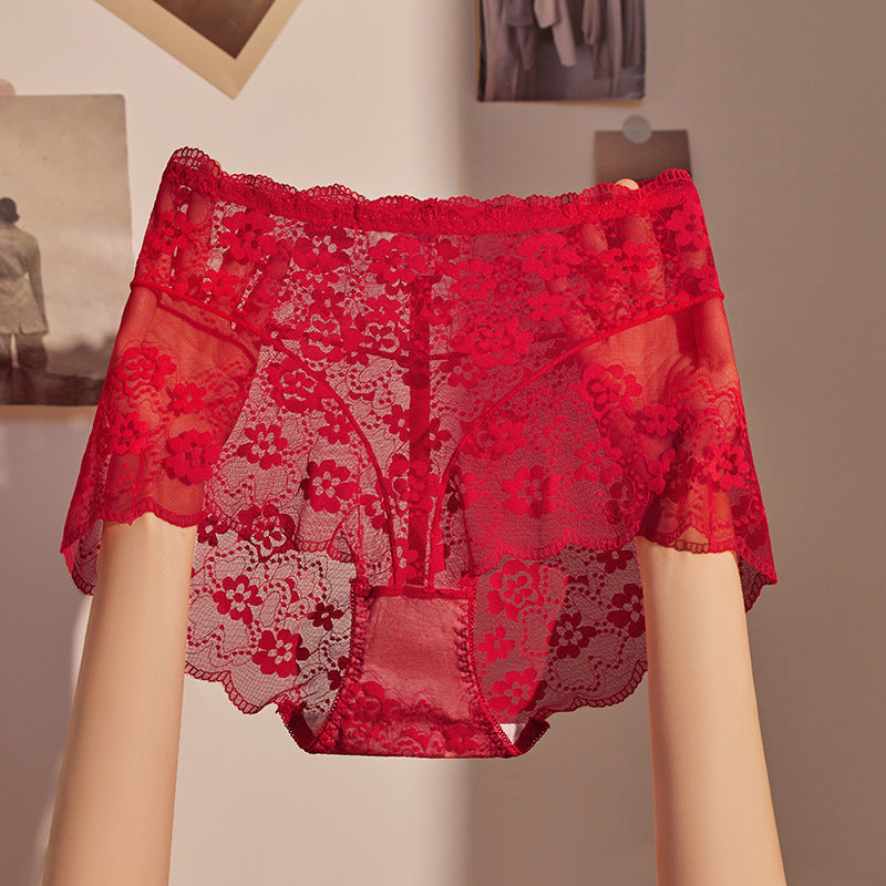 QC High-waisted Lace Panties for Women