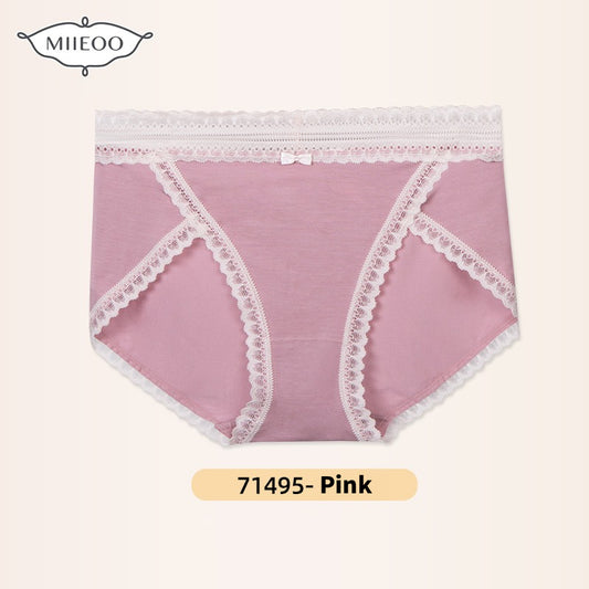 QS High-slit Lace Trim Panties (4 Packs)