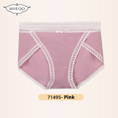 QS High-slit Lace Trim Panties (4 Packs)