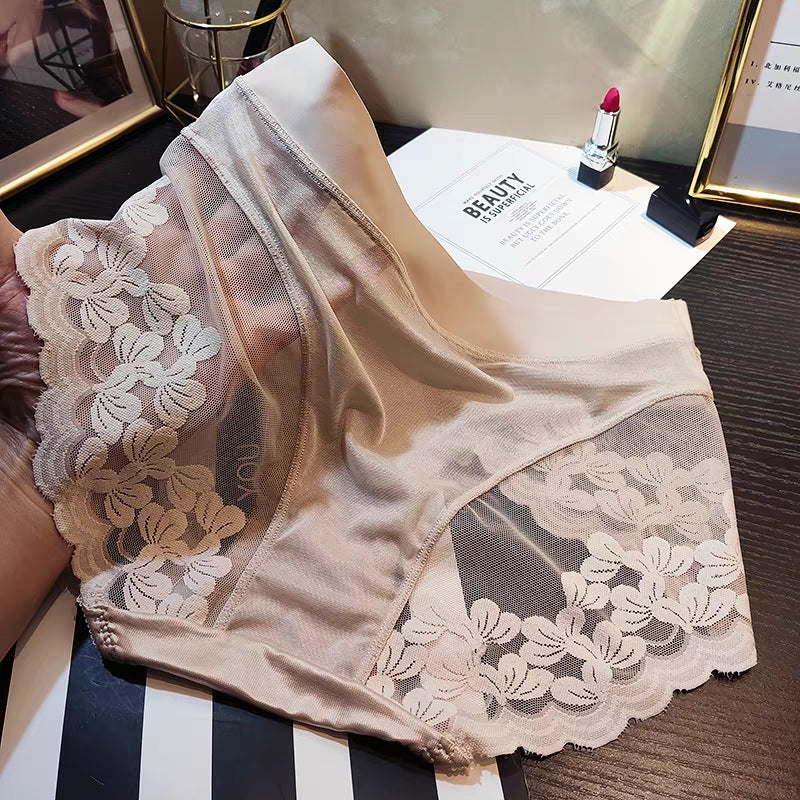 QC Lace Mid-Waist Panties for Women