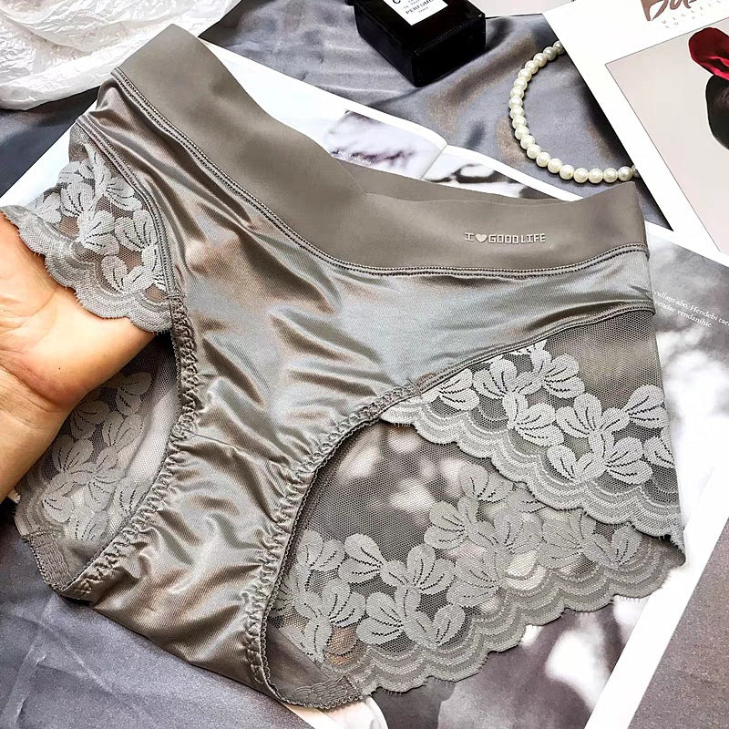 QC Lace Mid-Waist Panties for Women