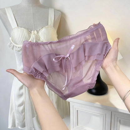 QS French Bow Lace Briefs (4 Packs)