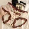 QS Retro Heart-shaped Satin Briefs (4 Packs)