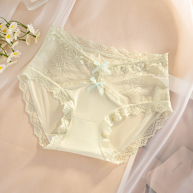 QS Double Bow Lace Panties (4 Packs)
