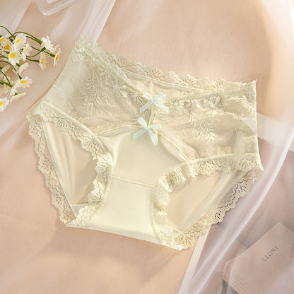 QS Double Bow Lace Panties (4 Packs)