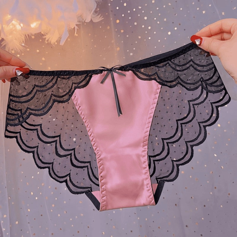 QS Satin Lace Briefs (4 Packs)